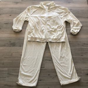 Gucci GG Bootleg Velour Sweatsuit Pants Jacket XL